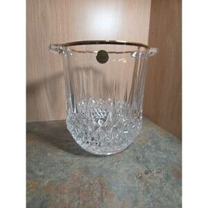 Wine Bucket, Lead Crystal Champagne Bucket, Vintage Cristal d' Arques Longchamp
